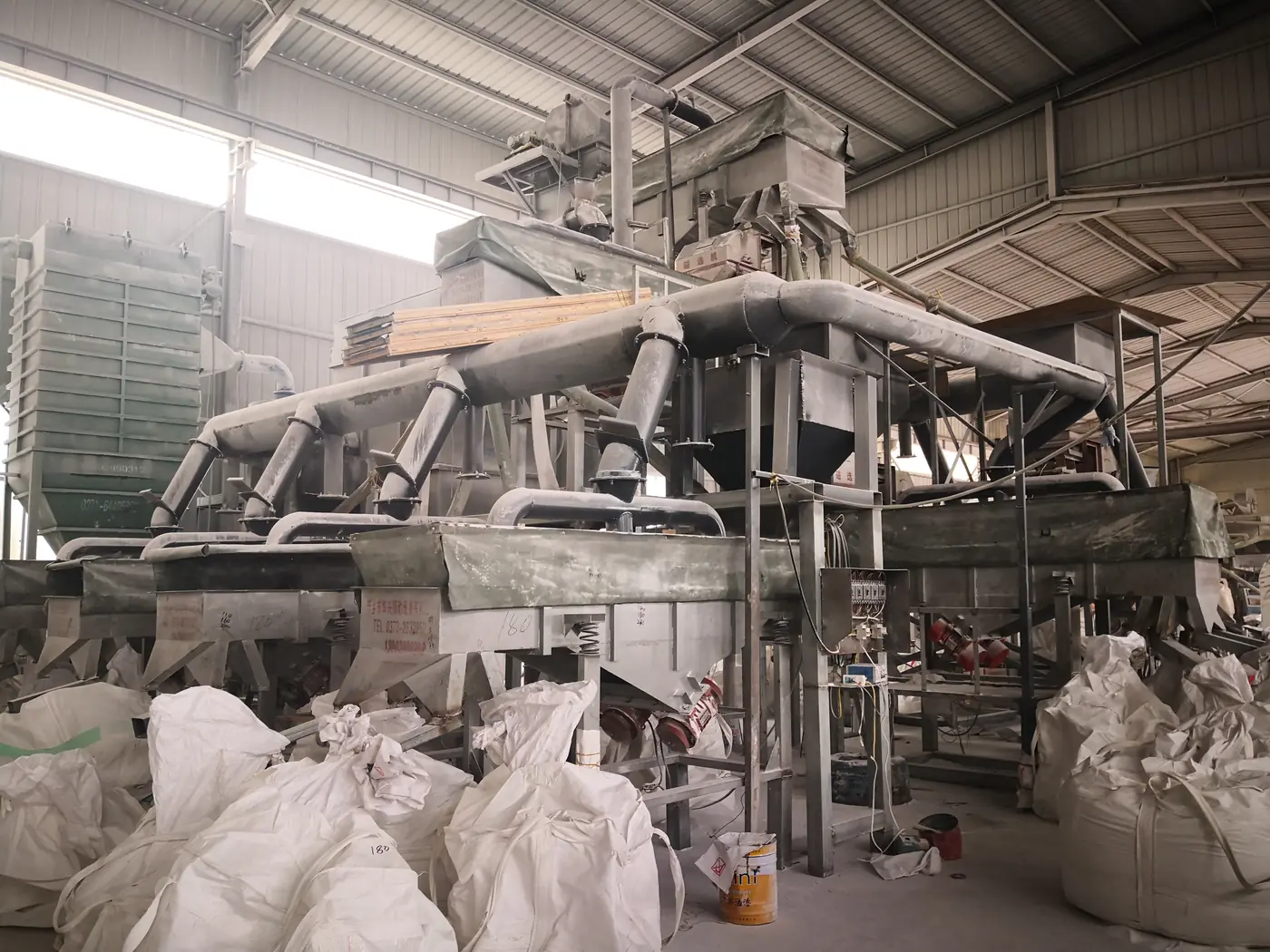 Second white corundum milling line